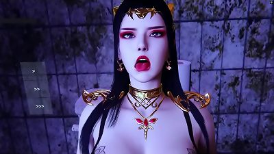 queen in Fantasy: Animated forms superb - 3d animation anime porn